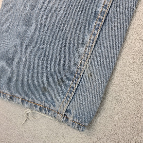 Vintage Levis 501 Jeans Mens 28x30 Blue Light Wash Denim USA 90s Tag 32x32 - Picture 4 of 12